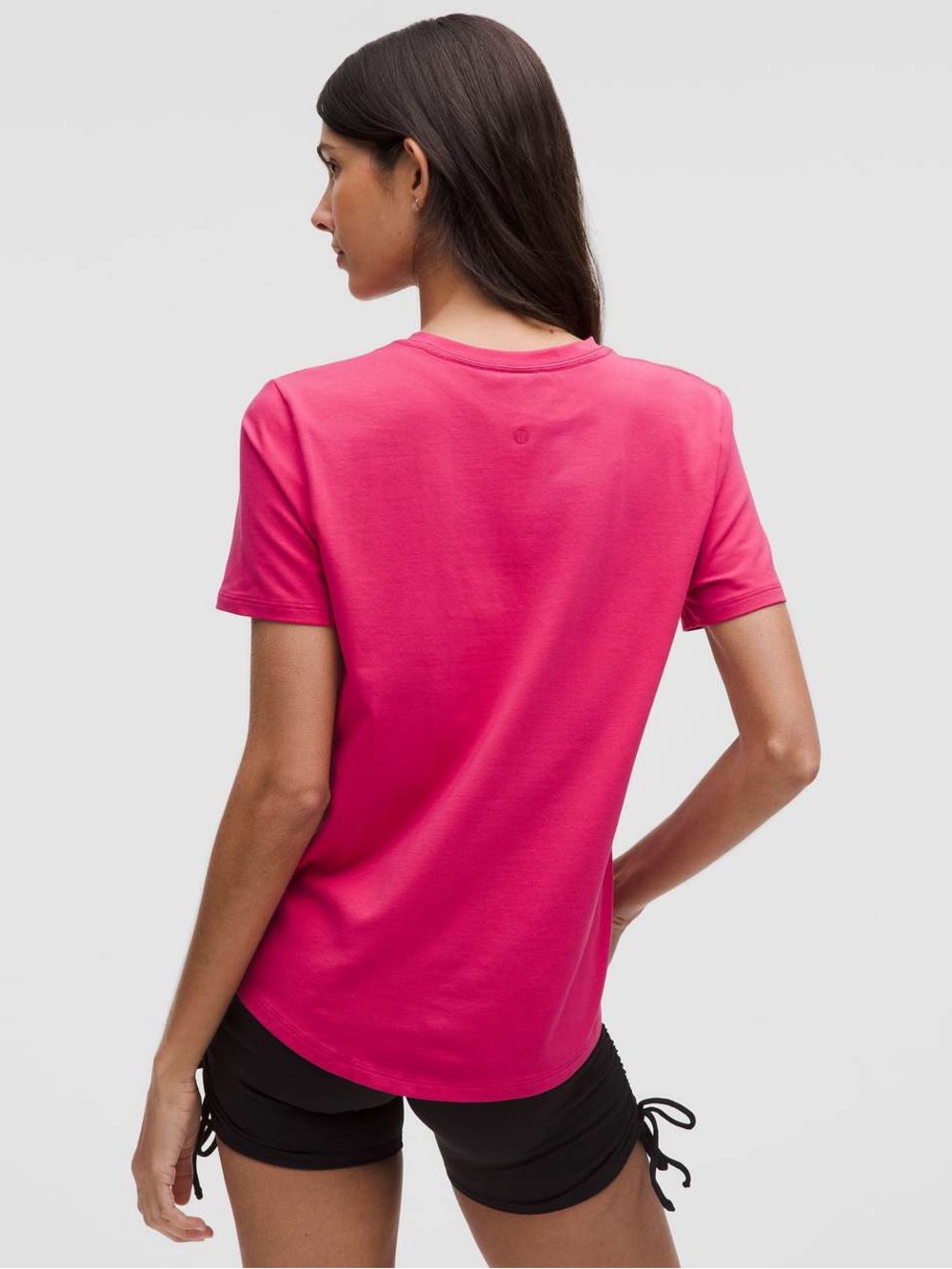 Lululemon Love Crewneck T-Shirt in Raspberry Coulis Pink Size 14 - Picture 4 of 10